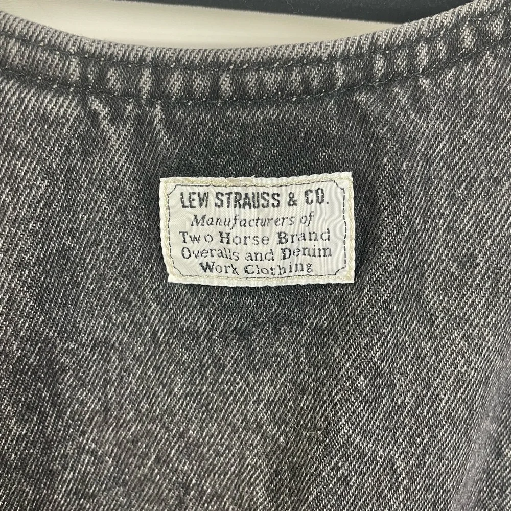 Levi’s Black Jean Dress Large Women’s - Picture 5 of 7